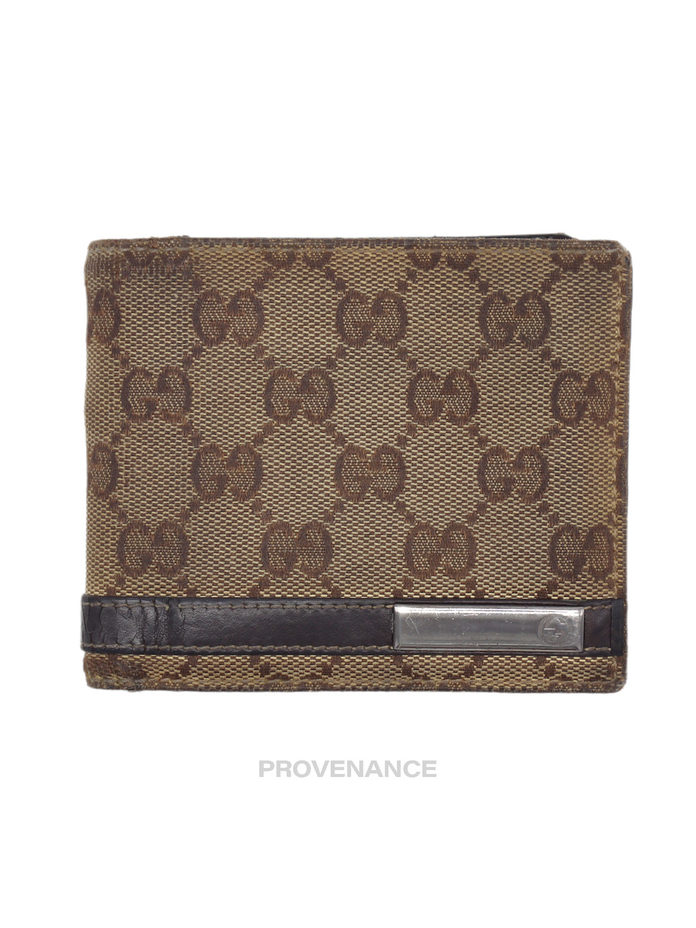 🔴 Gucci Bifold Wallet - GG Canvas Brown